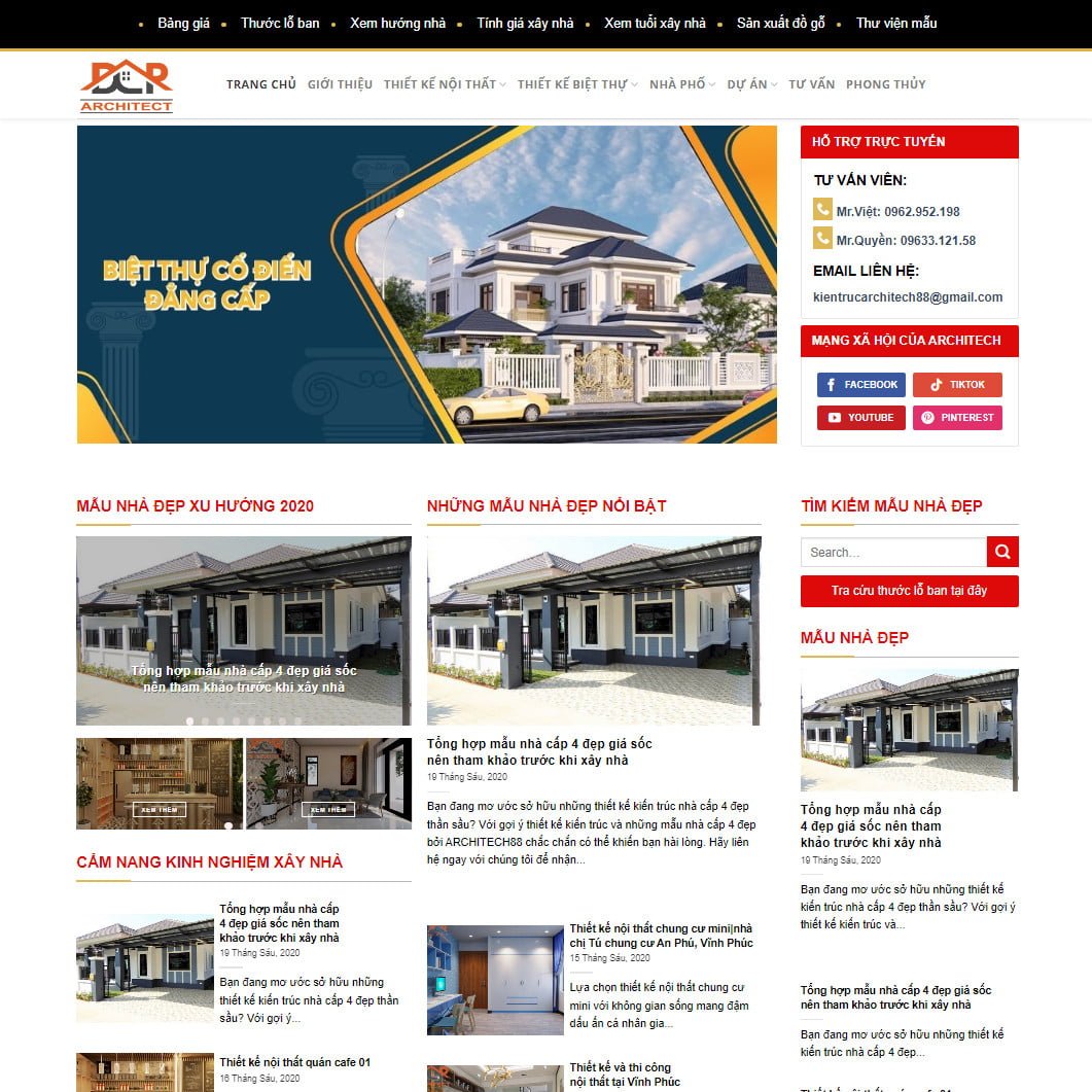 Theme wordpress kiến trúc 06