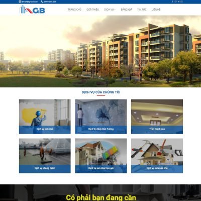 Theme wordpress dịch vụ sửa chữa nhà, cải tạo nhà