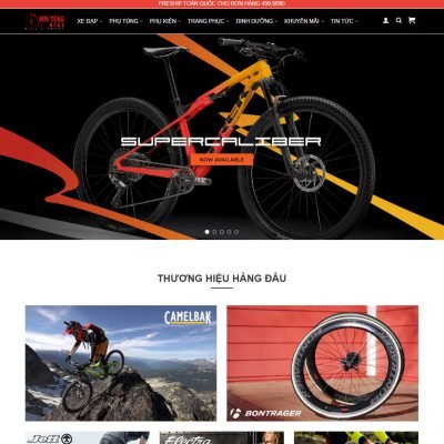 Theme wordpress bán xe đạp 01